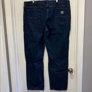 Carhardtt lined relaxed fit work jeans 44x34 dark denim